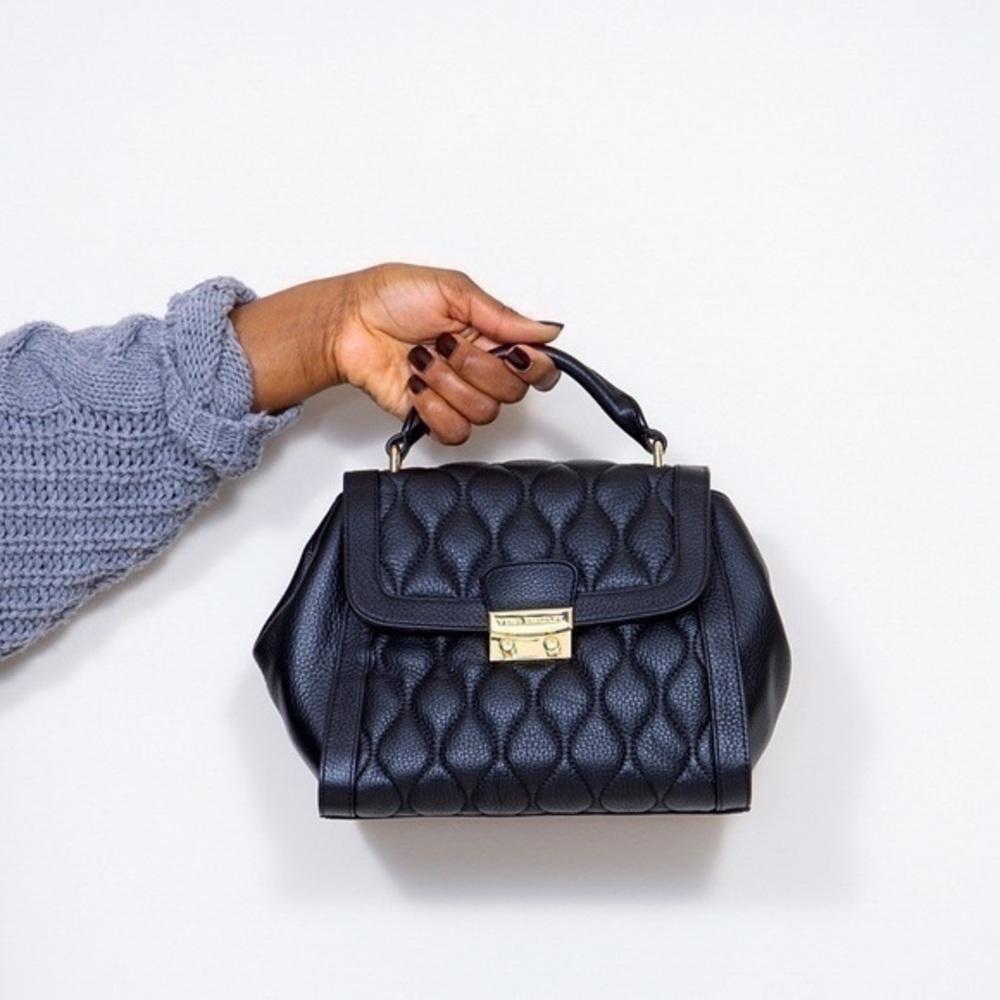 Vera Bradley Stella Blk Satchel purse | Bag